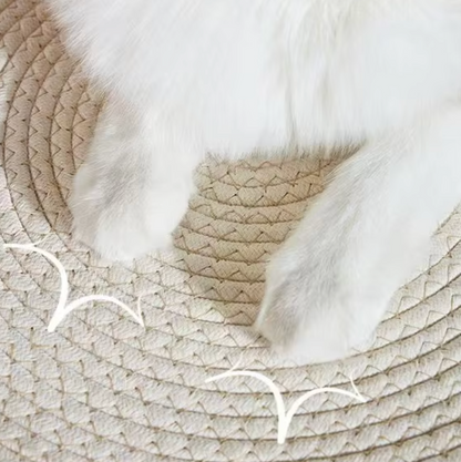 Japanese Round Hand Woven Rattan Cat Beds | BUY BED GET FREE MAT NOW!