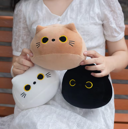 Black cat pillow plush doll