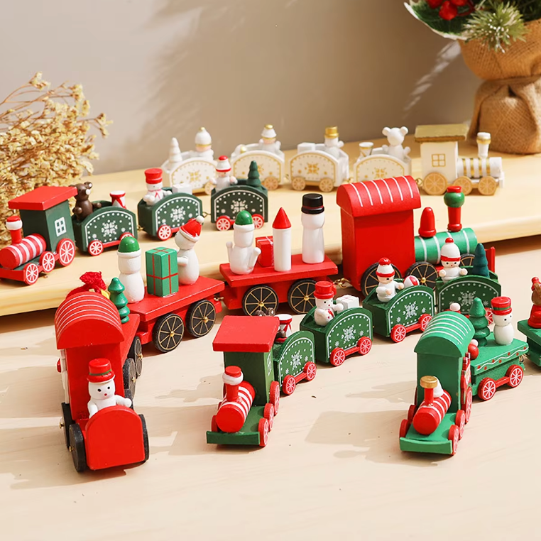 Christmas Wooden Train Merry Christmas Decorations | BUY ONE GET ONE 50% OFF!!!