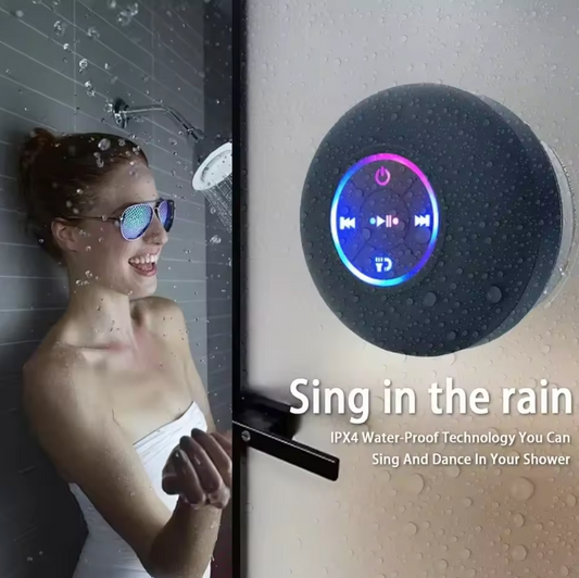 Waterproof Bluetooth Speaker Bathroom LED Light Illuminating