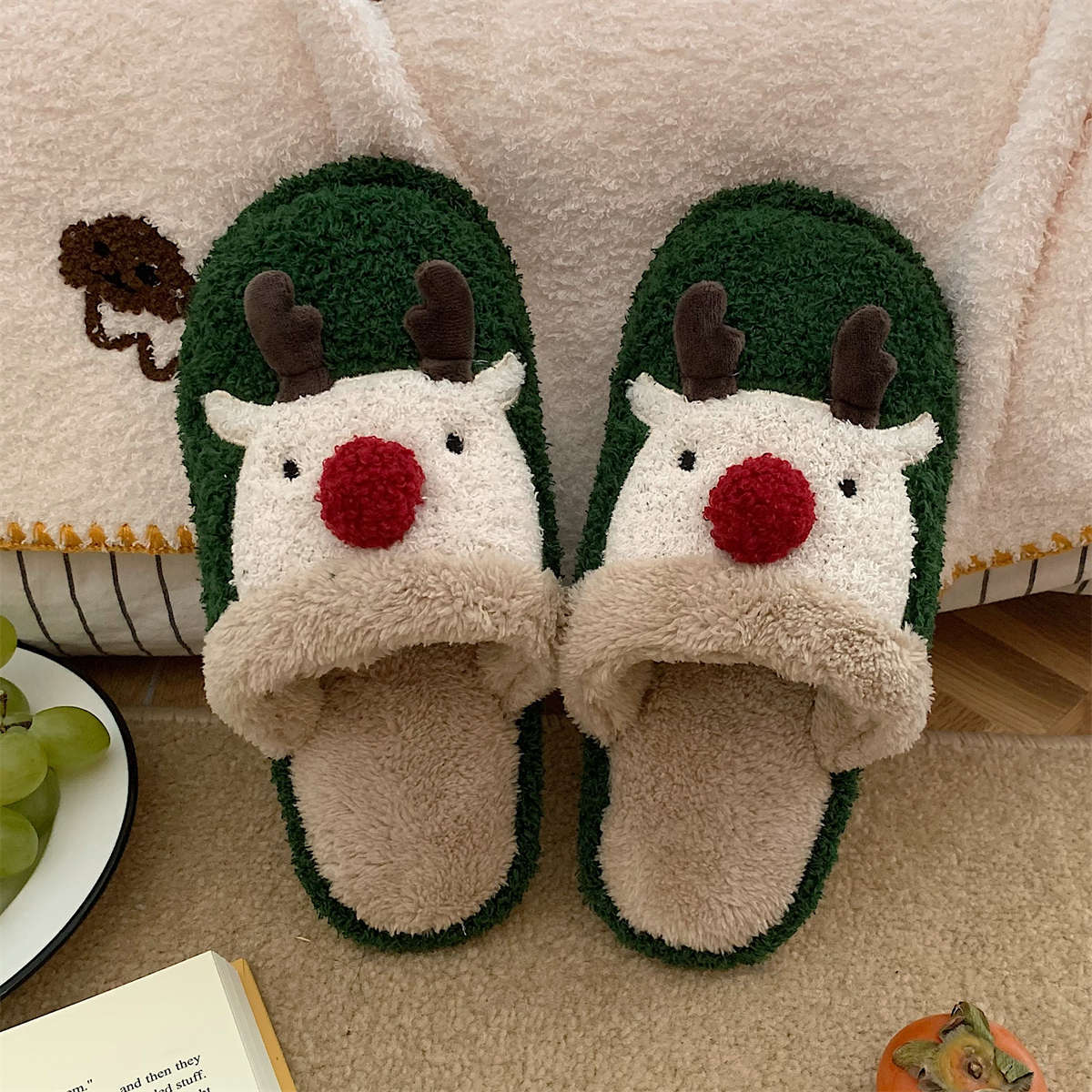 Cute Elk Home Indoor Plush Shoes | BUY ONE GET ONE 50% OFF!!!