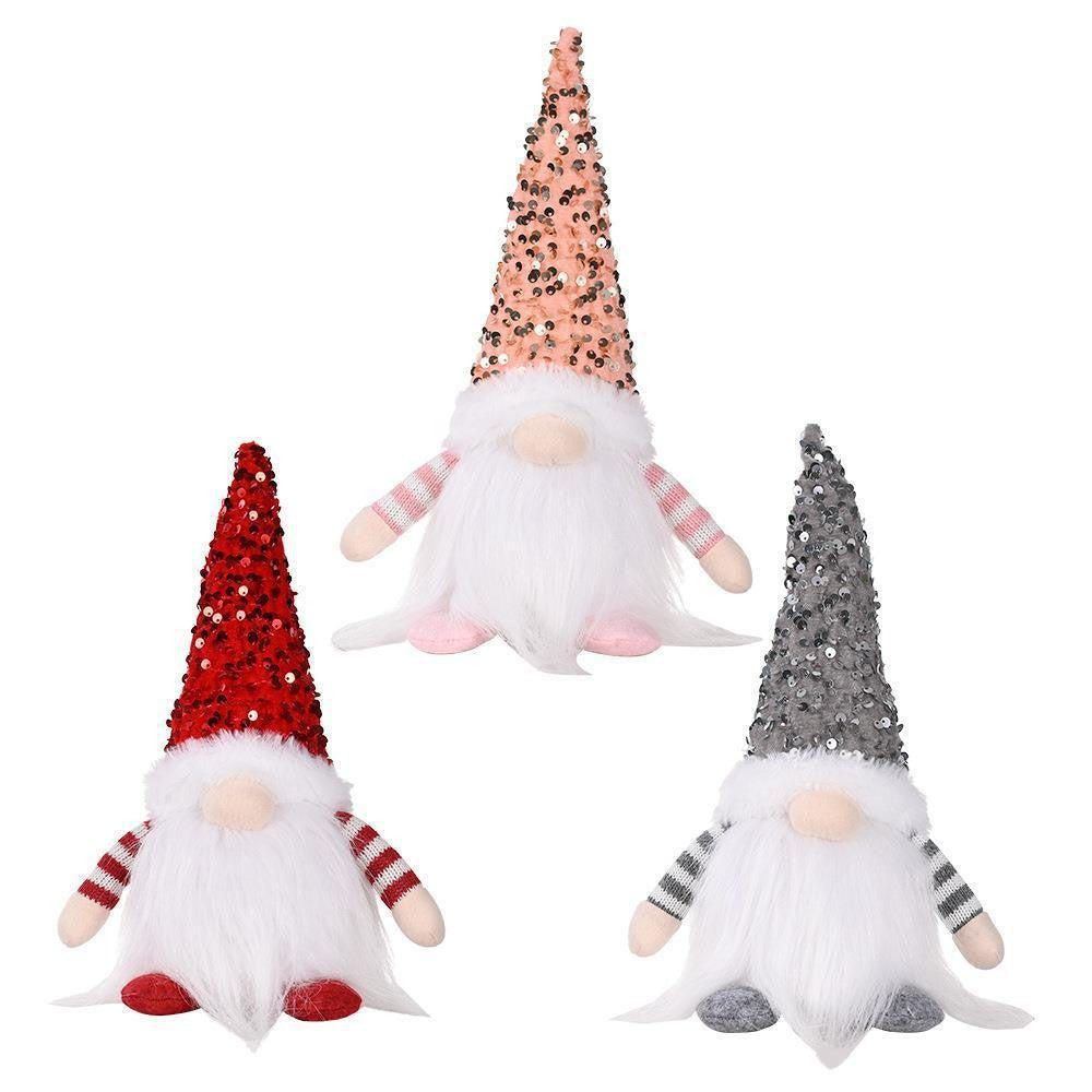 LED Glowing Faceless Gnome Sequins Doll Christmas Decorations | BUY ONE GET ONE 50% OFF