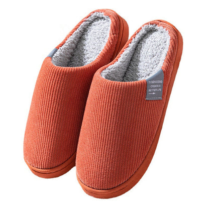 Indoor home men/ women's cute plush cotton slippers winter