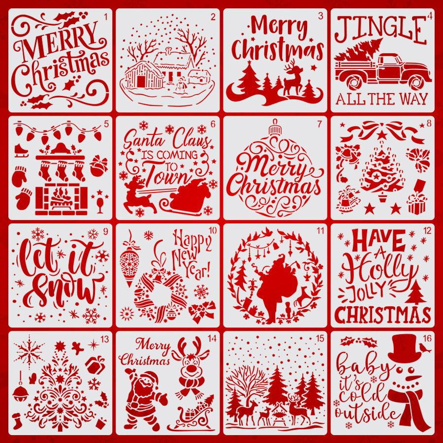 Christmas painting template Merry Christmas | CODE: XMASGIVEAWAY