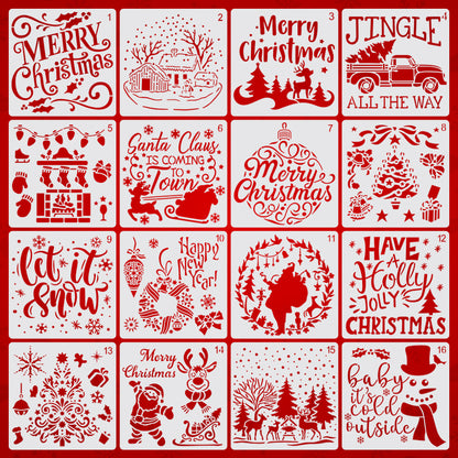 Christmas painting template Merry Christmas | CODE: XMASGIVEAWAY