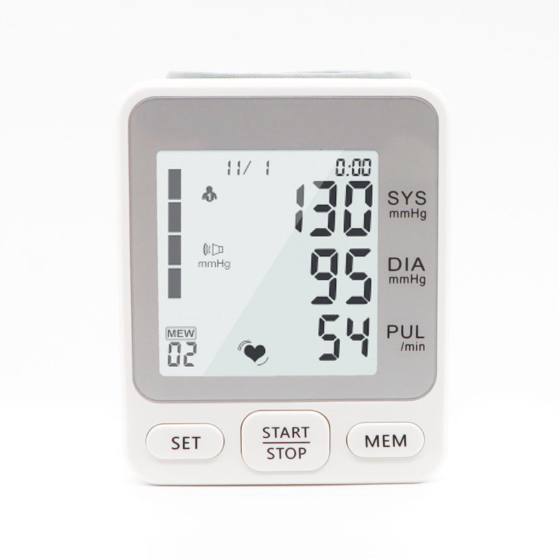 Home wrist electronic sphygmomanometer