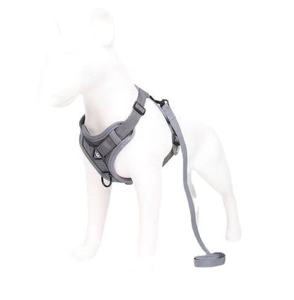 Anti-shedding pet harness reflective breathable dog leash cat leash