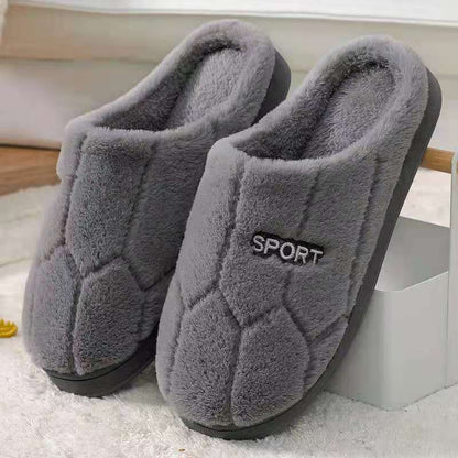 Indoor home men/ women's cute plush cotton slippers winter