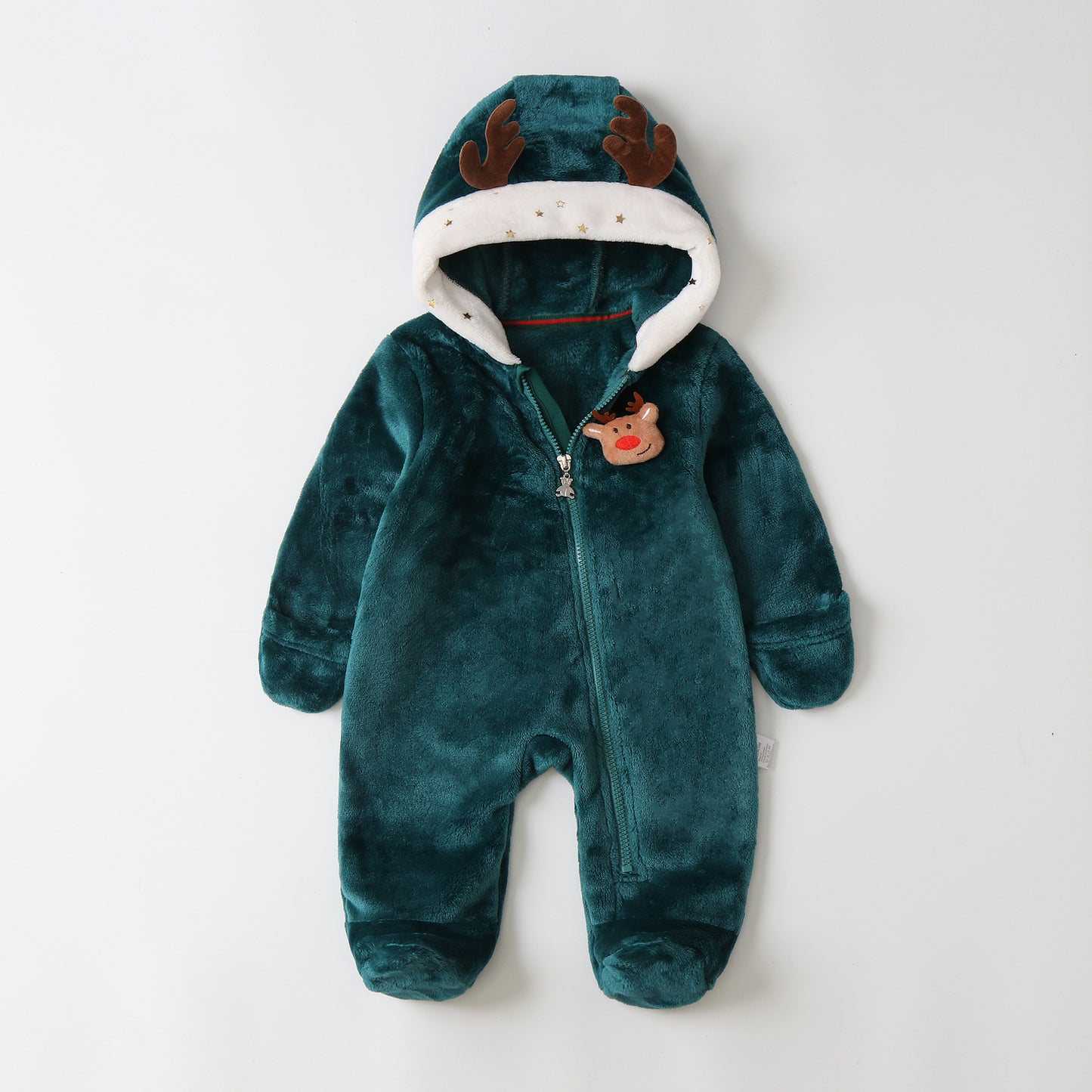 Christmas crawling clothes with feet Newborn baby jumpsuit