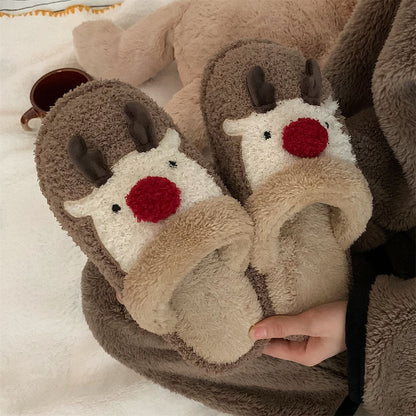 Cute Elk Home Indoor Plush Shoes | BUY ONE GET ONE 50% OFF!!!