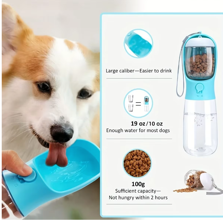 Portable Dog Cat Water Bottle with Storage Food and Water Container | BUY ONE GET ONE 50% OFF